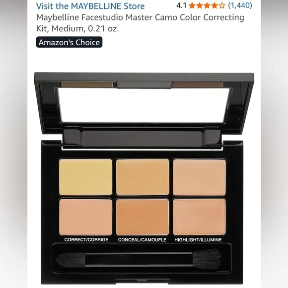 NWT Maybelline Master Camo Concealer Kit - Medium - Picture 4 of 4